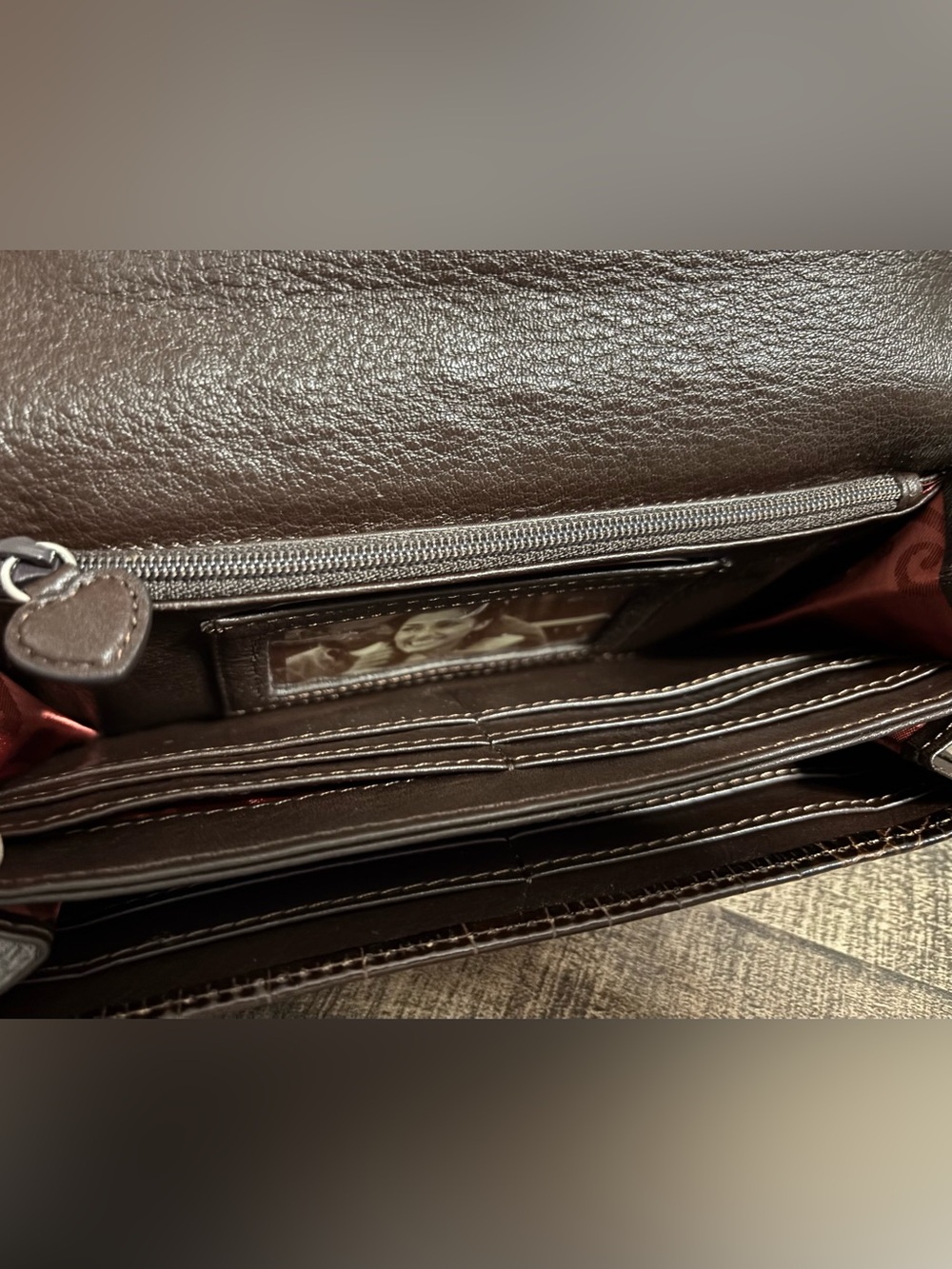 Brighton Savannah Croc-Embossed Wallet - Picture 6 of 11